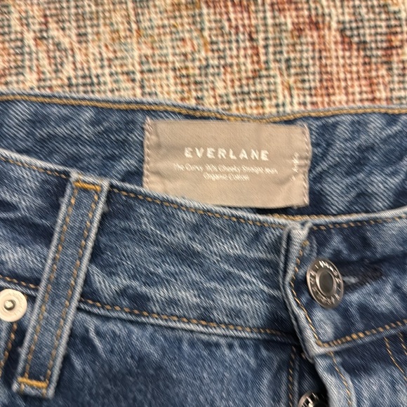 Everlane Curvy 90’s Cheeky Straight Jean - Deep Atlantic - Picture 5 of 8